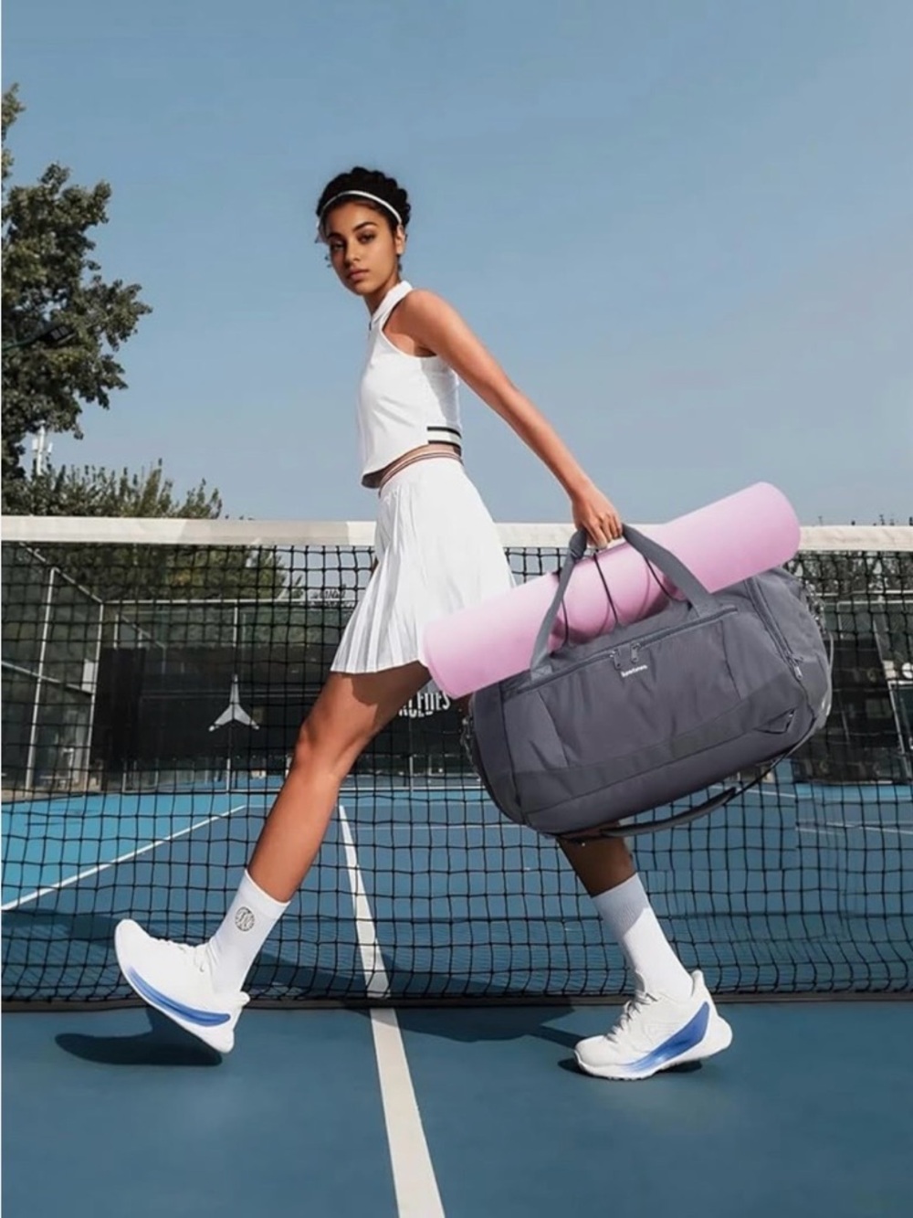 Gray Duffel bag with Shoe Compartment … Topshelf